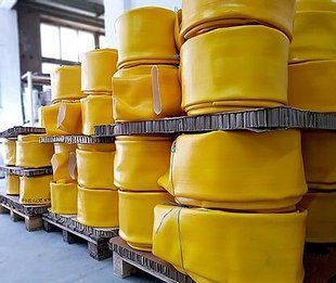 Рукав пожежний Д-150 (Т) полотно Aquasila з двобічним покриттям (12 атм.)