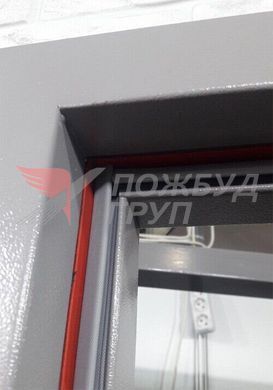 Дверь противопожарная ДПМ-01 EI60 (EI30) 1200x2100 мм с накладками из нержавеющей стали